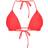 PrettyLittleThing Frill Edge Padded Bikini Top - Neon Coral