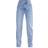 PrettyLittleThing Petite Long Leg Straight Jeans - Light Blue Wash