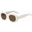 HUGO BOSS White-acetate sunglasses with signature gold-tone detail