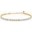 Studio Z Tennis Bracelet - Gold/Transparent