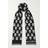 Alexander McQueen Reversible Skull Wool Scarf Black 01