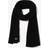 Lacoste Unisex Ribbed Wool Scarf Unique Black