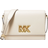 Michael Kors Mimi Medium Leather Messenger Bag - Lt Cream