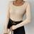 Shein Scoop Neck Ribbed Knit Jumper