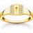Thomas Sabo Padlock Ring - Gold/Transparent