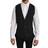 Dolce & Gabbana Gray Solid 100% Wool Waistcoat Vest IT50