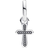 Pandora ME Sparkling Cross Mini Charm Pendant - Silver/Transparent