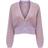 Only V-Neck Dropped Shoulders Knitted Cardigan - Purple/Pastel Lilac