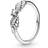 Pandora Sparkling Angel Wings Ring - Silver/Transparent