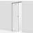 Safco Doors Smooth Compact/Solid Skydedør S 0502-Y (90x210cm)