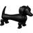 Kay Bojesen Dog Black Dekorationsfigur 19.5cm