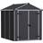 Canopia by Palram Rubicon 6x8 Dark Grey Plastic Shed (Areal 4.2 m²)