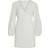 Vila Malina Long Sleeved Short Dress - Cloud Dancer