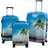 Borg Living Beach & Palm Trees Suitcase - 3 stk.