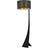 Licht-Erlebnisse Modern Black/Gold Gulvlampe 157cm