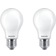 Philips 10.6cm LED Lamps 7W E27 2-pack