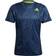 Adidas Tennis Freelift Printed Primeblue T-shirt Men - Crew Navy/Acid Yellow/Crew Blue