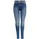 Only Paola Life Hw Skinny Fit Jeans - Blue/Light Medium Blue Denim