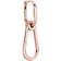 Pandora Me Hoop Link Single Earring - Rose Gold