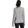 adidas Women's Essentials 3-Stripes Long Sleeve Tee - Medium Grey Heather/White