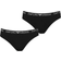 Emporio Armani Iconic Logo Thongs 2-pack - Black