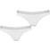 Emporio Armani Iconic Logo Thongs 2-pack - White