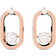 Swarovski Sparkling Dance Oval Stud Earrings - Rose Gold/Transparent