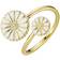 Lund Copenhagen Marguerit Ring - Gold/White