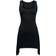 Spiral Goth Bottom Camisole Dress - Black