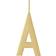 Design Letters Archetype Charm 30mm A-Z - Gold