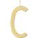 Design Letters Archetype Charm 30mm A-Z - Gold