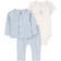 Carter's Baby's Cardigan Set 3-piece - Blue/White