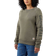 Carhartt Women's Relaxed Fit Midweight Crewneck Block Logo Sleeve Garphic Sweatshirt- Basil Heather