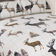 MCU Deer Christmas Dynebetræk Naturfarvet (230x220cm)
