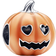 Pandora Glow-in-the-Dark Spooky Pumpkin Charm - Silver/Orange/Black