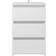 vidaXL Bed Cabinet White Sengebord 35x40cm