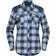 Norrøna Women's Svalbard Flannel Shirt, XS, Blue Fog/Indigo Night