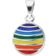 Trendor Round Pendant Necklace - Silver/Multicolour