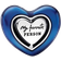 Pandora Spinnable Heart Charm - Silver/Blue