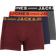 Jack & Jones Trunks 3-pack - Red/Burgundy