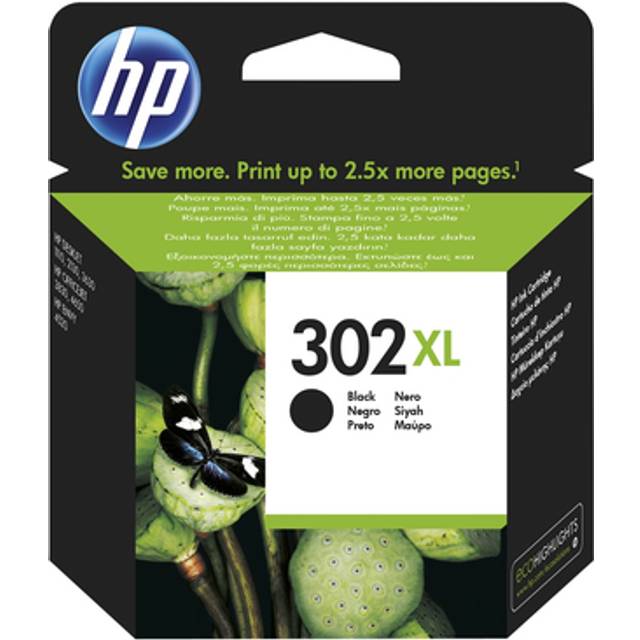 HP 302XL (Black) (66 butikker) se pris • Sammenlign nu »