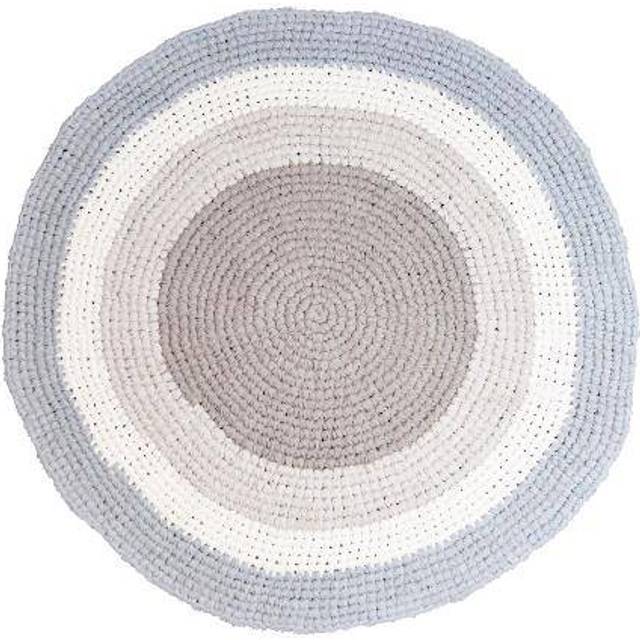 Sebra Crochet Floor Mat Feather Ø120cm • Se priser (1 butikker) »