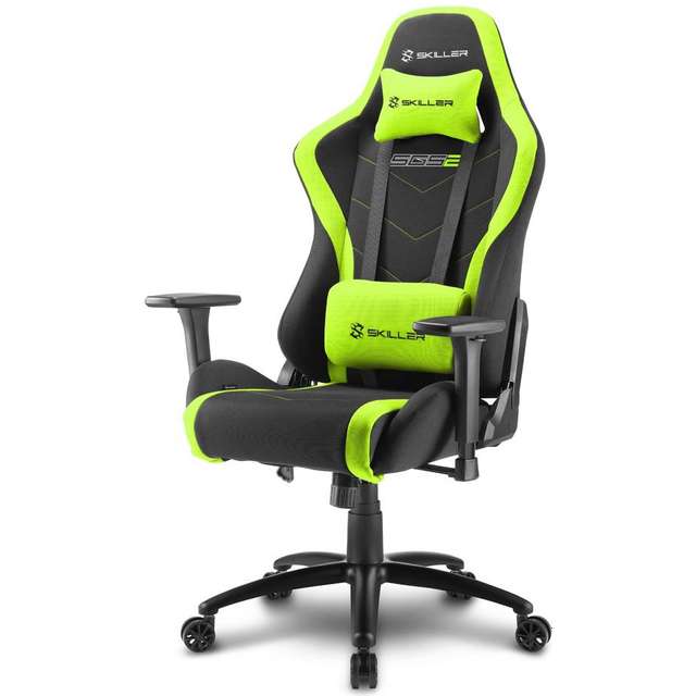 Sharkoon Skiller SGS2 Gaming Chair - Black/Green - Sammenlign ...