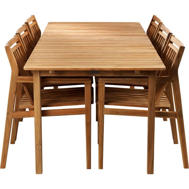 FDB Møbler Sammen Havemøbelsæt, 1 borde inkl. 6 stole • Pris »