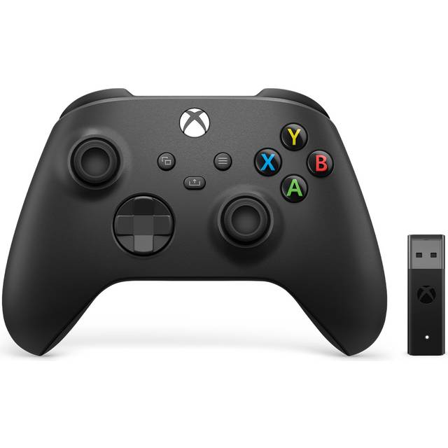 Microsoft Xbox One Trådløs Controller + Trådløs Adapter for Windows 10 -  Sort • Pris »