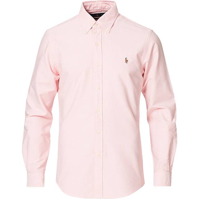 forholdsord Det Manøvre Polo Ralph Lauren Slim Fit Oxford Shirt - Pink • Pris »