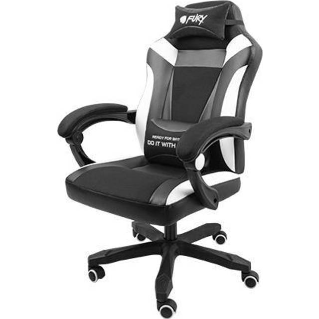 Natec Fury Avenger M+ Gaming Stol - Sort/Grå/Hvid - Gamerstol test - Techii.dk