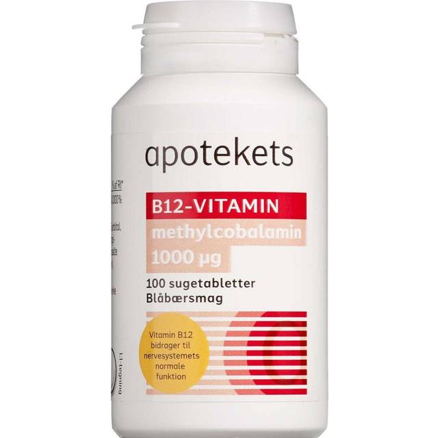 Apotekets B12 Vitamin 100 stk • Find den bedste pris »