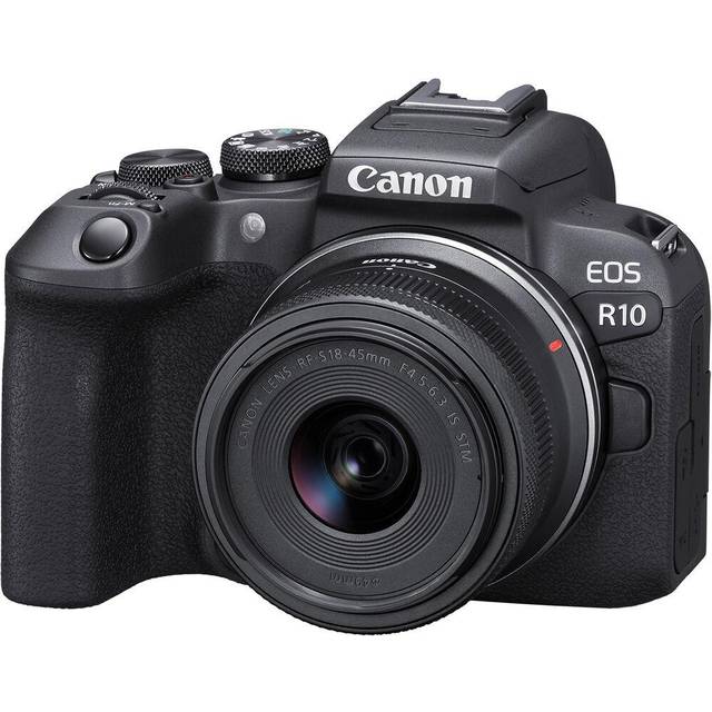 Canon EOS R10 + RF-S 18-45mm F4.5-6.3 IS STM • Pris »
