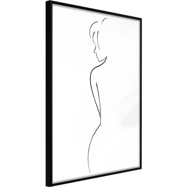 Artgeist Med Ramme Silhouette Guld 20x30 Plakat • Pris 